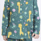 Breathables Green Giraffe Print Cotton Nightsuit Set For Kids