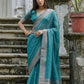 Vishnu Weaves Women's Rama Soft Tissue Silk Zari Woven Saree with Blouse - Swadesiicart