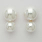 NVR Women's White Pearl Gold-Polished Circular Drop Earring | Swadesiicart