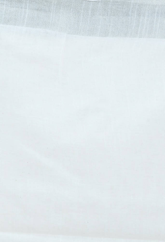 Mominos Fashion Moeza Bhagalpuri Handloom Silk White Saree | Swadesiicart