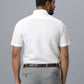 Ramraj Cotton Mens Half Sleeve Formal 100 % Cotton White Shirt | Swadesiicart