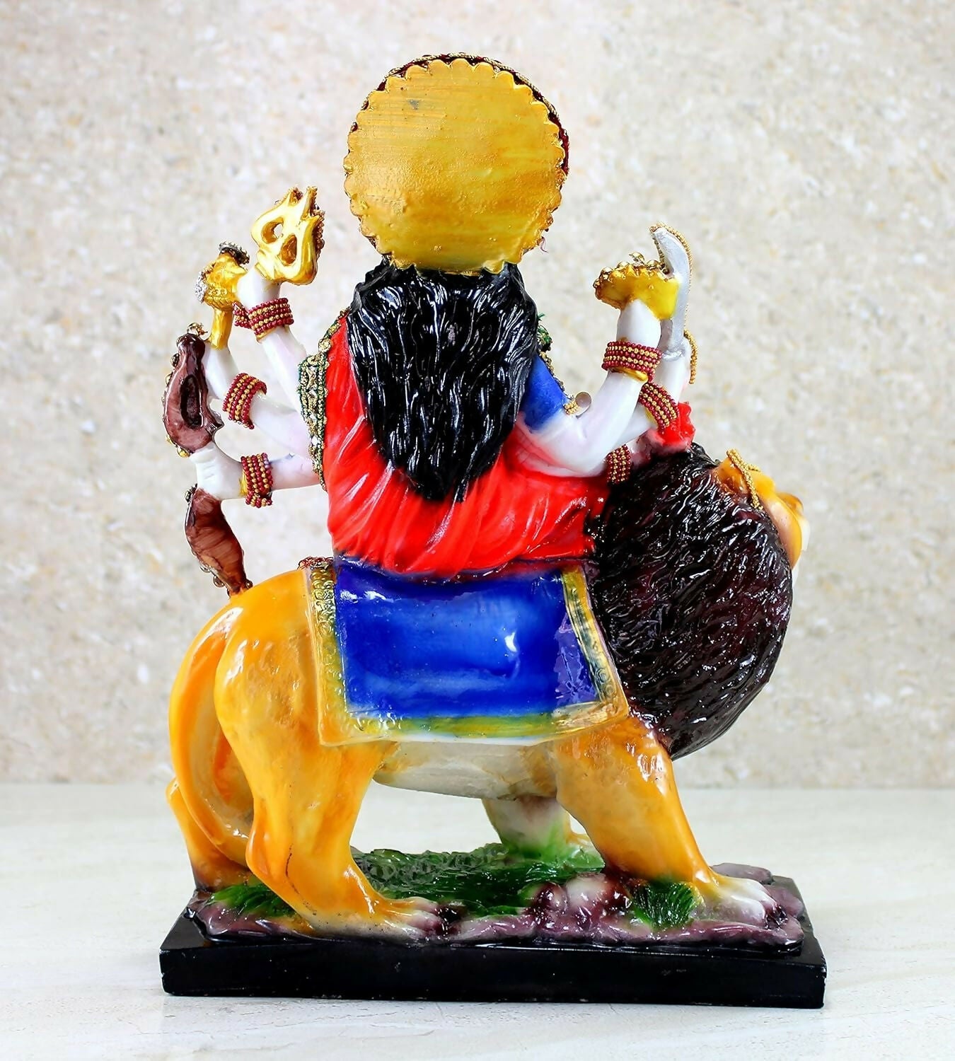 Esplanade Resin Maa Durga Mata Rani Sherawali Murti Idol - Swadesiicart