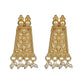 Joban Fashion Women Matte Gold Brass Earrings | Swadesiicart
