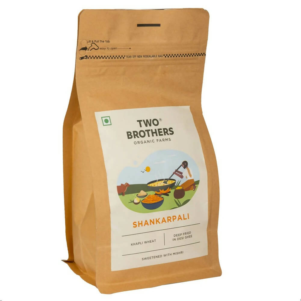 Two Brothers Organic Farms Crunchy Deep Fried Shankarpali - Swadesiicart