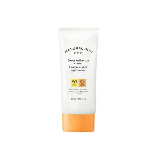 The Face Shop Natural Sun Eco Super Active Sun Cream - Korean Skincare | Swadesiicart