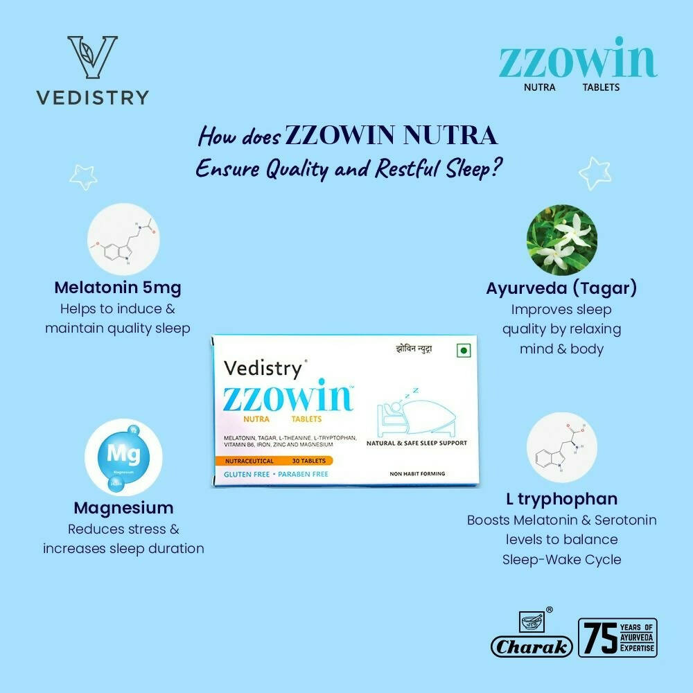 Vedistry Zzowin Nutra Tablets - Swadesiicart