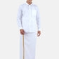 Ramraj Cotton Mens 100 % Cotton Viceroy Full Sleeve White Shirt | Swadesiicart