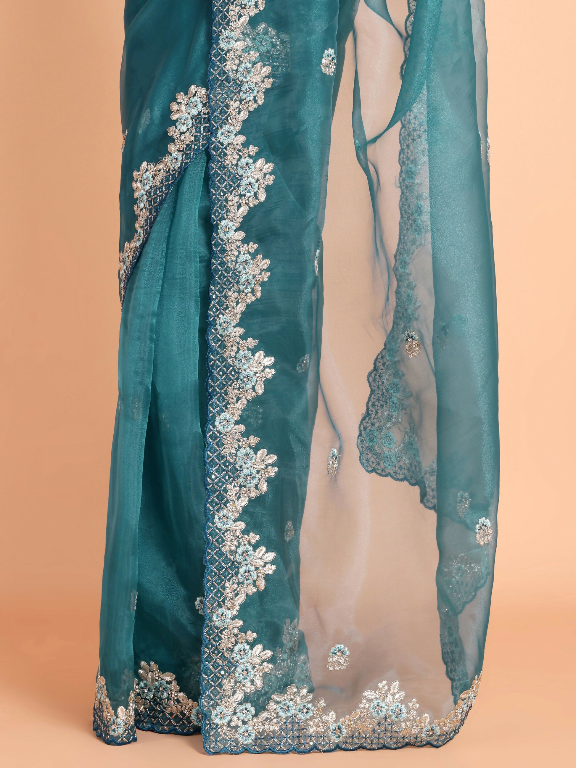Vamsee Meera Rama Georgette Saree - Swadesiicart