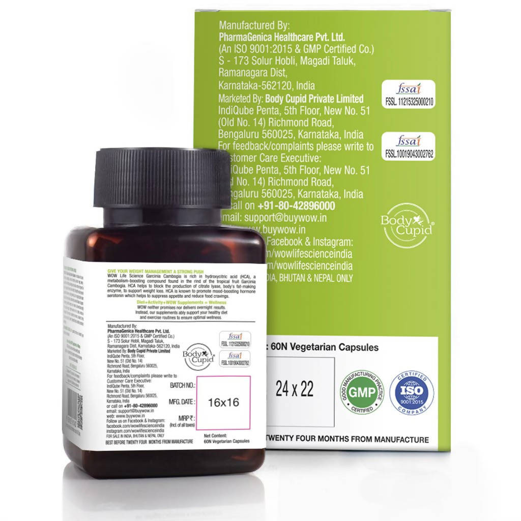 Wow Life Science Garcinia Capsules | Swadesiicart