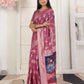 Shree Shyam Fashion Linen Cotton Pink Saree