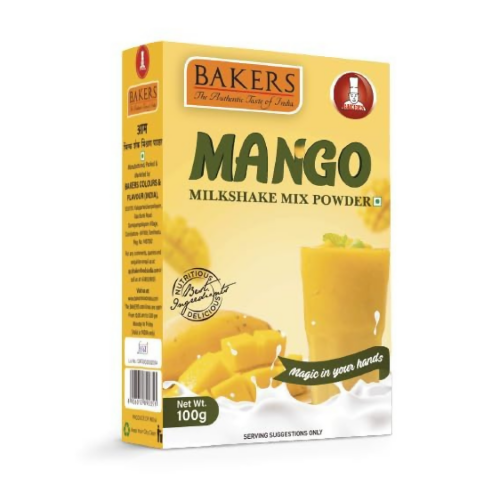 BAKERS Premium Milk Shake Mix - Chocolate, Butterscotch, Mango & Pista