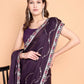 Vamsee Laxmibai Magenta Georgette Saree - Swadesiicart