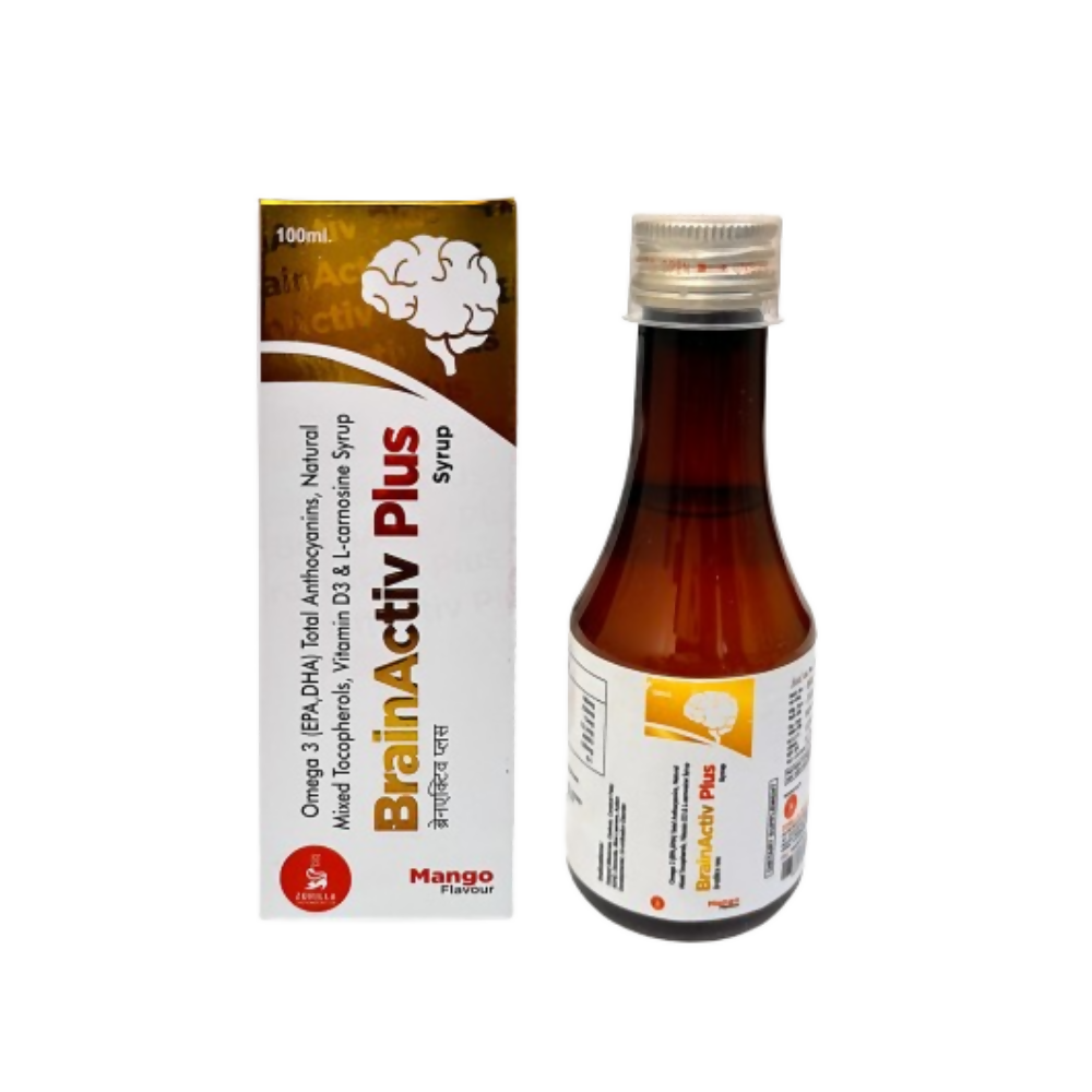Zorilla Life Science BrainActiv I Plus Syrup I Omega 3 (EPA,DHA) | Swadesiicart
