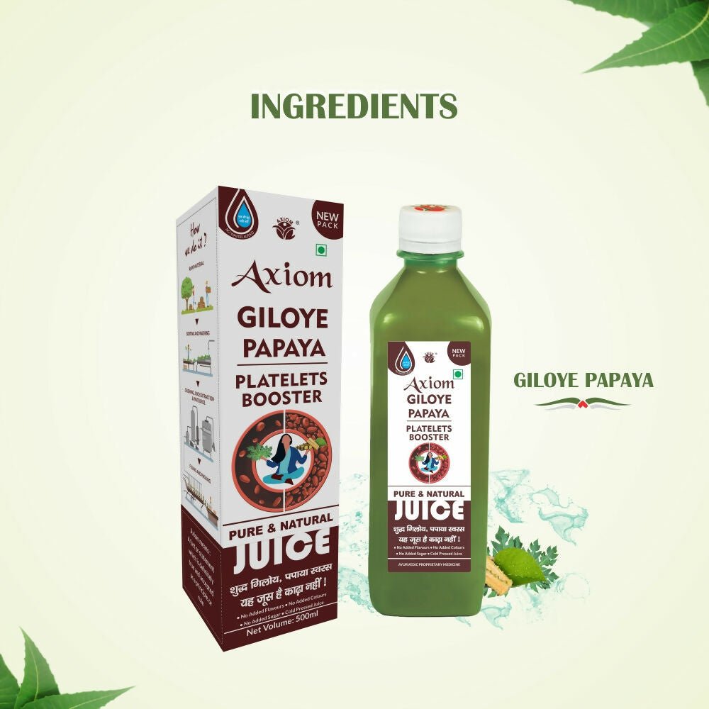 Axiom Ayurveda Giloye Papaya Juice - Swadesiicart