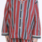 Breathables Kids Cotton Night Suit – Red Stripes Shirt & Pyjama Co-Ord Set For Boys & Girls