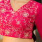 Janasya Pink Georgette Embroidered Top & Skirt | Swadesiicart
