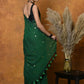 Very Much Indian Pure Mul Cotton Handloom Saree - Green | Swadesiicart
