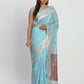 Shree Shyam Fashion Linen Cotton Sky Blue Saree