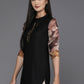 Ahalyaa Women's Traditional wear Tunic - Black | Swadesiicart