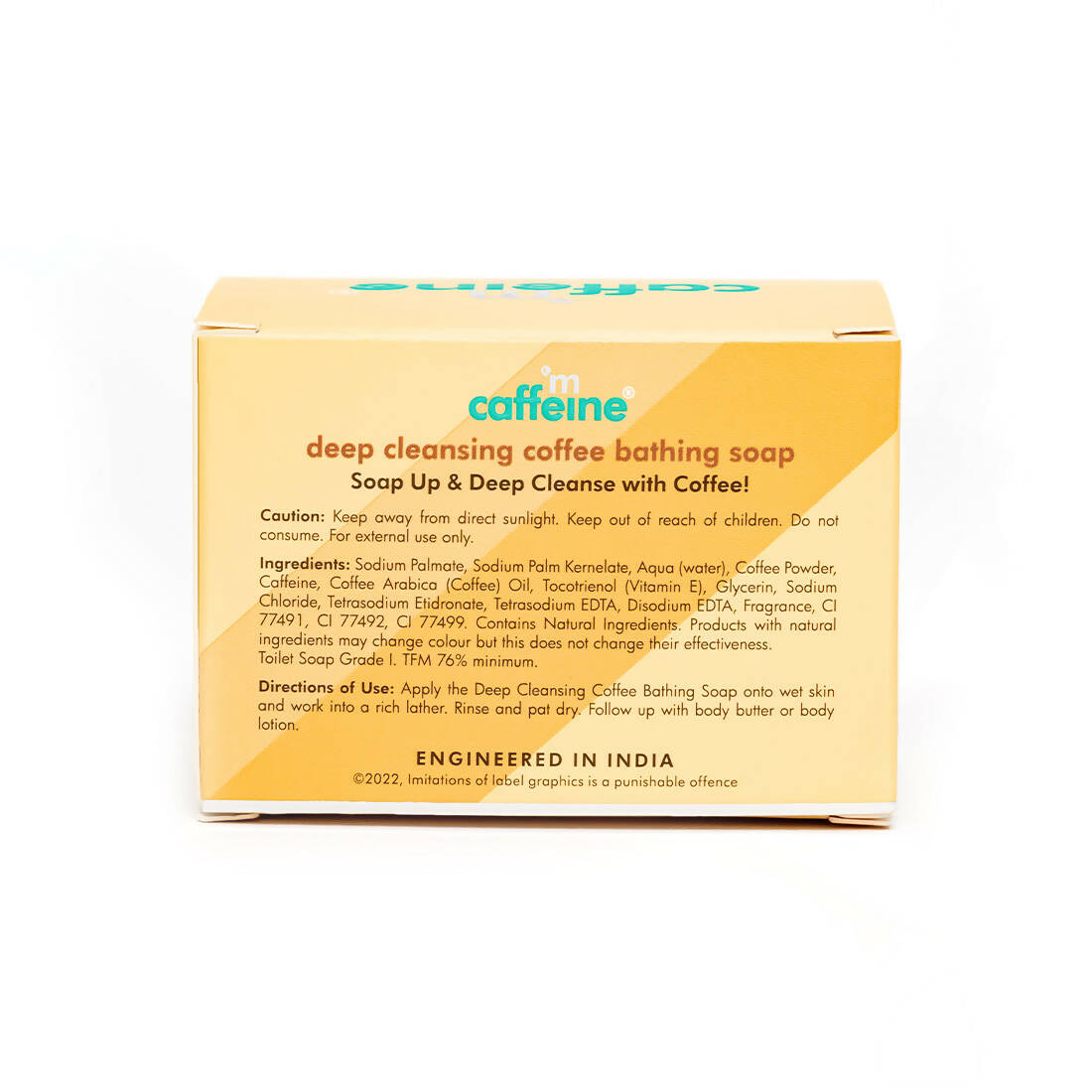mCaffeine Deep Cleansing Coffee Bathing Bar - Swadesiicart