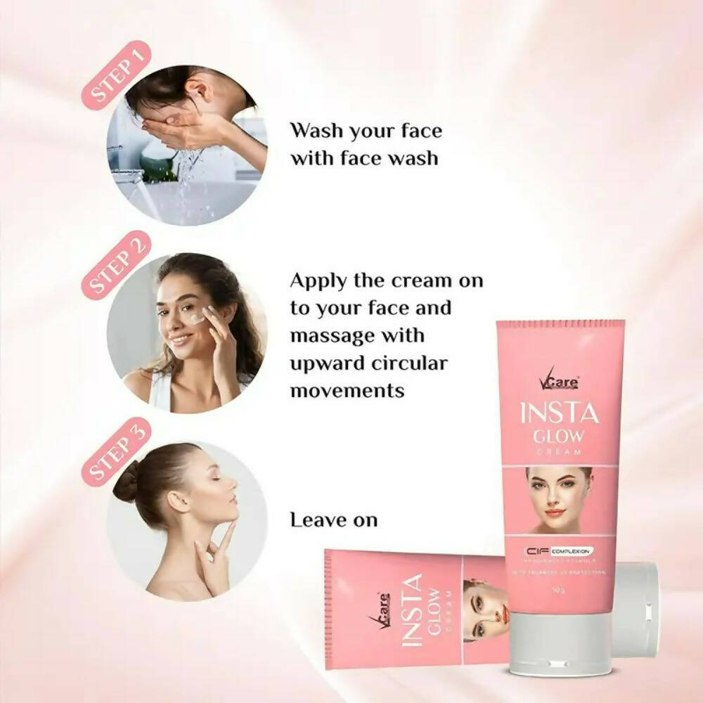 VCare Skin Brightening Insta Glow Cream - Swadesiicart