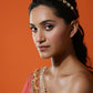 Gold-Polished Green Kundan Head Jewellery - Ruby Raang | Swadesiicart