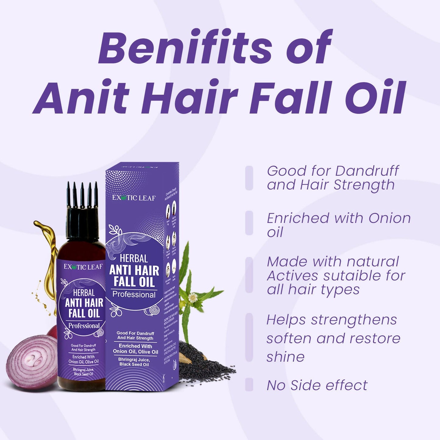 Exotic Leaf Anti Hair Fall Oil - Swadesiicart