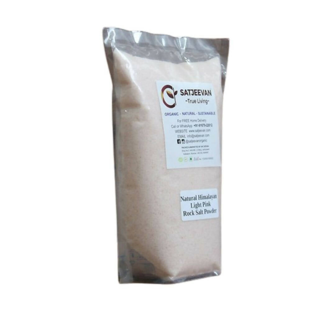 Satjeevan Natural Pink Himalayan Rock Salt Powder - Swadesiicart