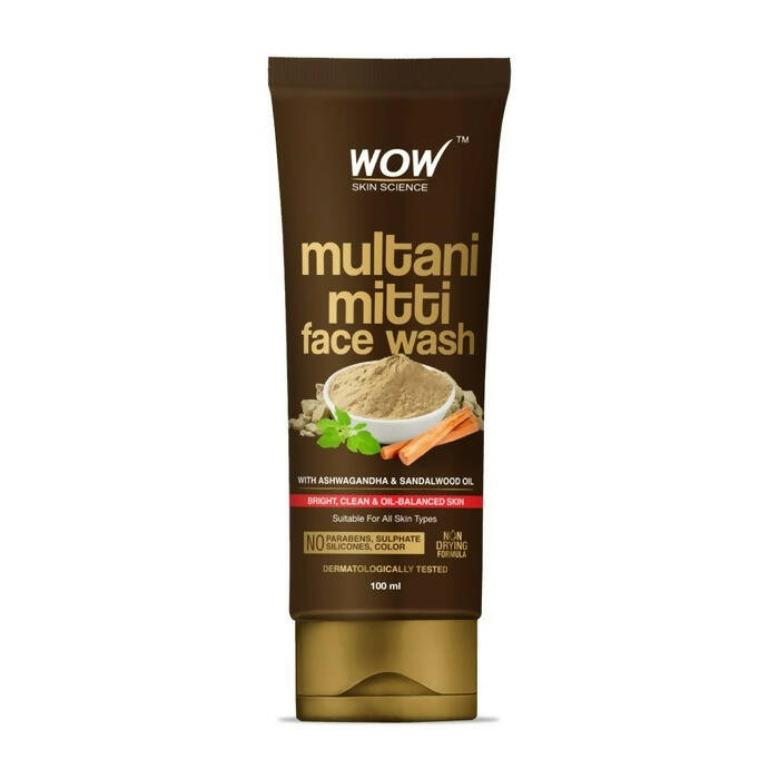 Wow Skin Science Purifying Multani Mitti Face Wash - Swadesiicart
