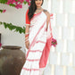 Beatitude White Cotton Handloom Saree