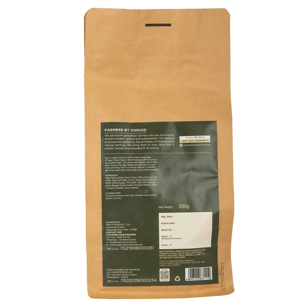 Two Brothers Organic Farms Ragi Roasted Chivda - Swadesiicart