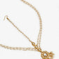 Gold-Polished White Kundan Studded Matha Patti - Ruby Raang | Swadesiicart
