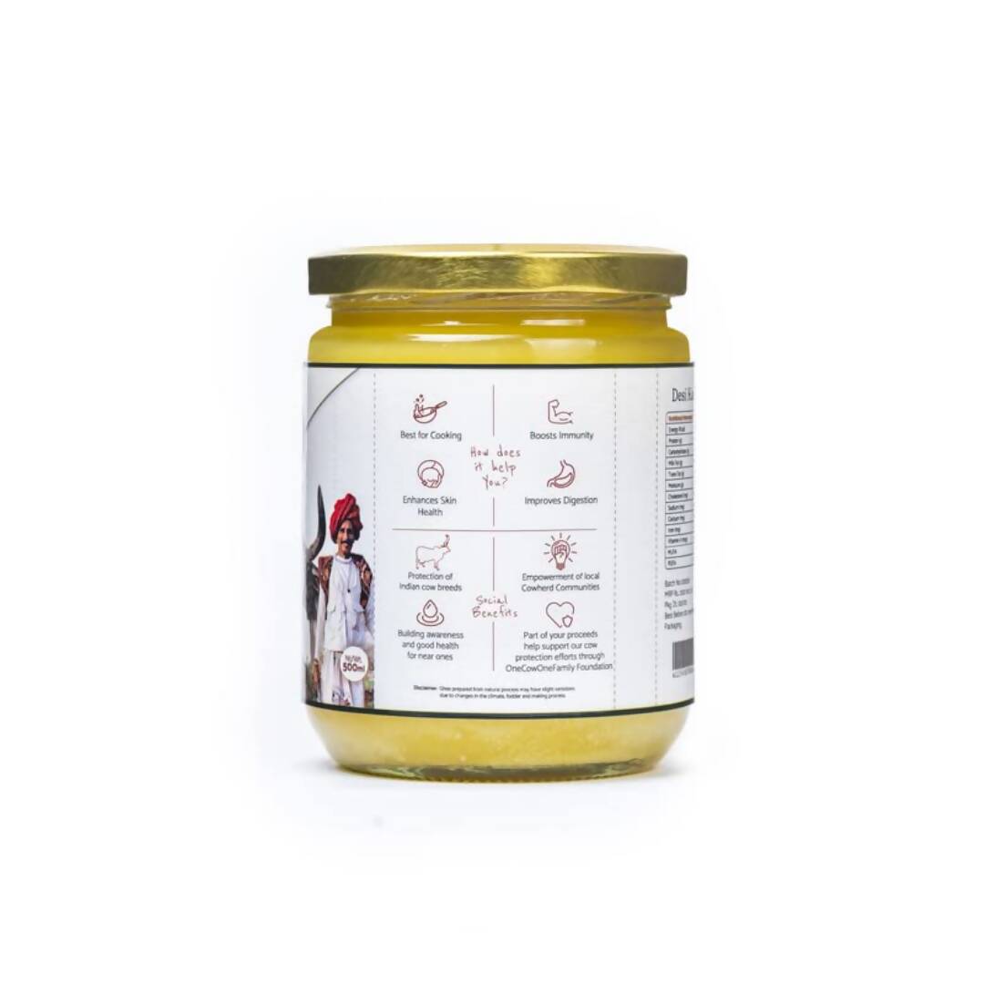 Kudej Desi Kankrej Cow A2 Ghee | Premium and Organic Desi Ghee | Cultured Pure Ghee | Swadesiicart