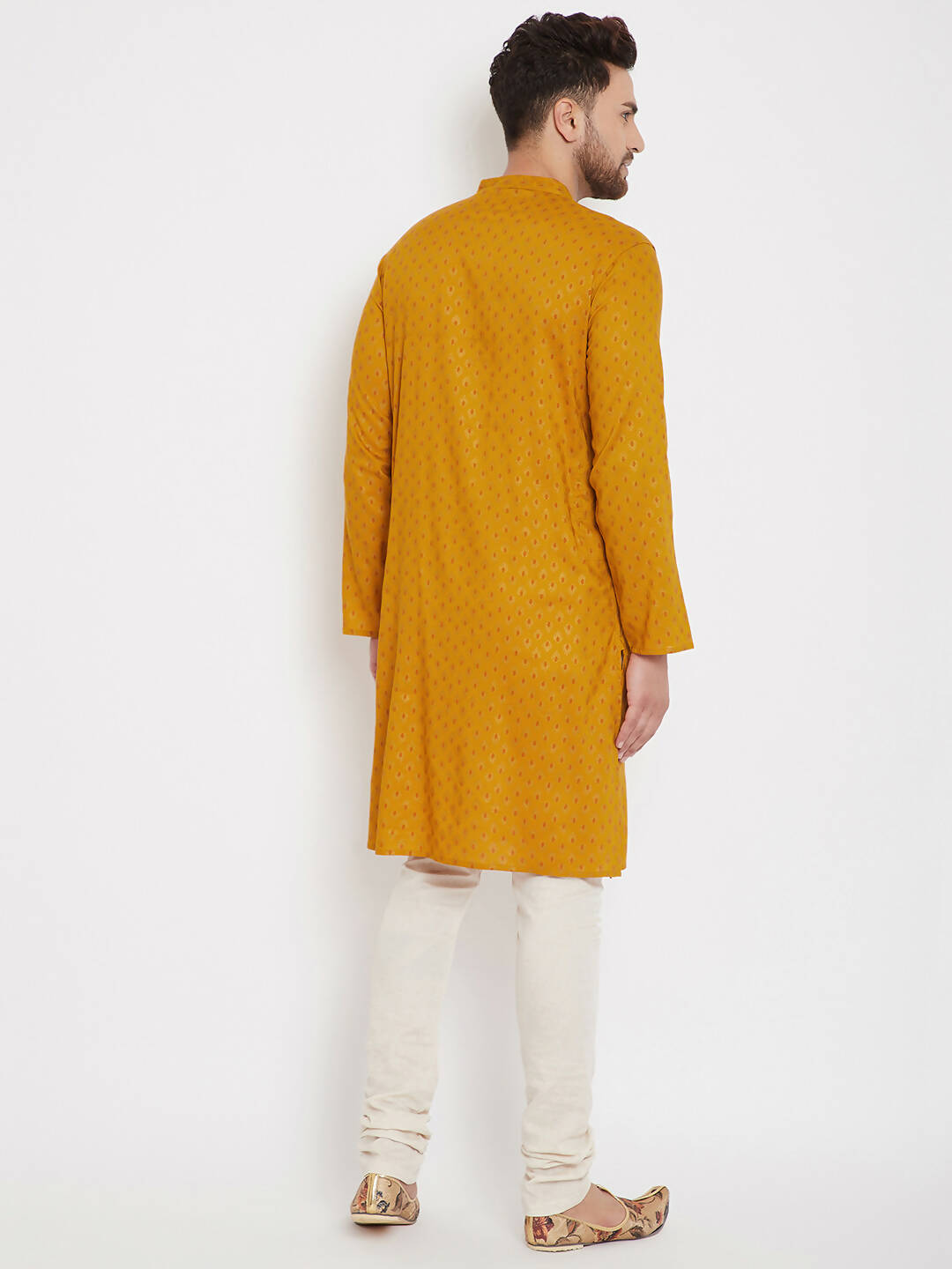 Even Apparels Yellow Rayon Wedding Men's Kurta For Haldi | Swadesiicart