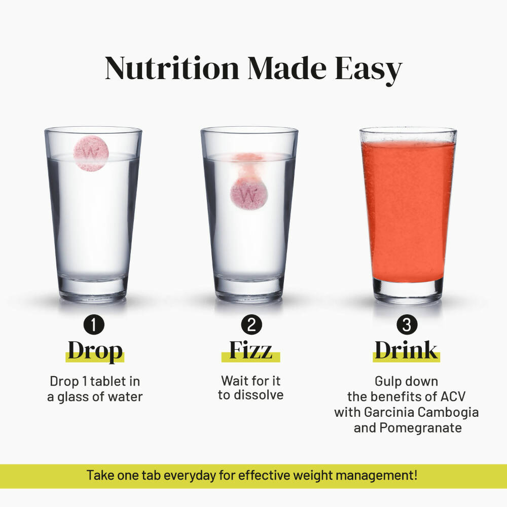Wellbeing Nutrition Apple Cider Vinegar Effervescent Tablets - Swadesiicart