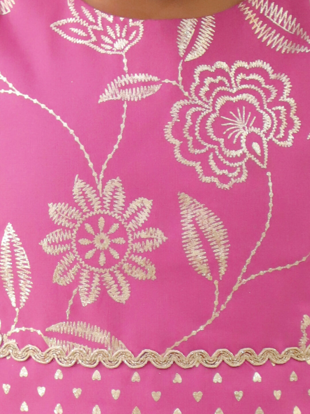 Lil Drama Khilkhilahat Pink Top and Dhoti Set For Girls | Swadesiicart