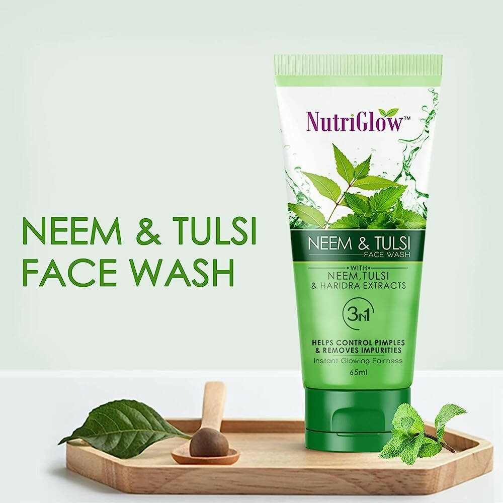 NutriGlow Neem & Tulsi Face Wash - Swadesiicart