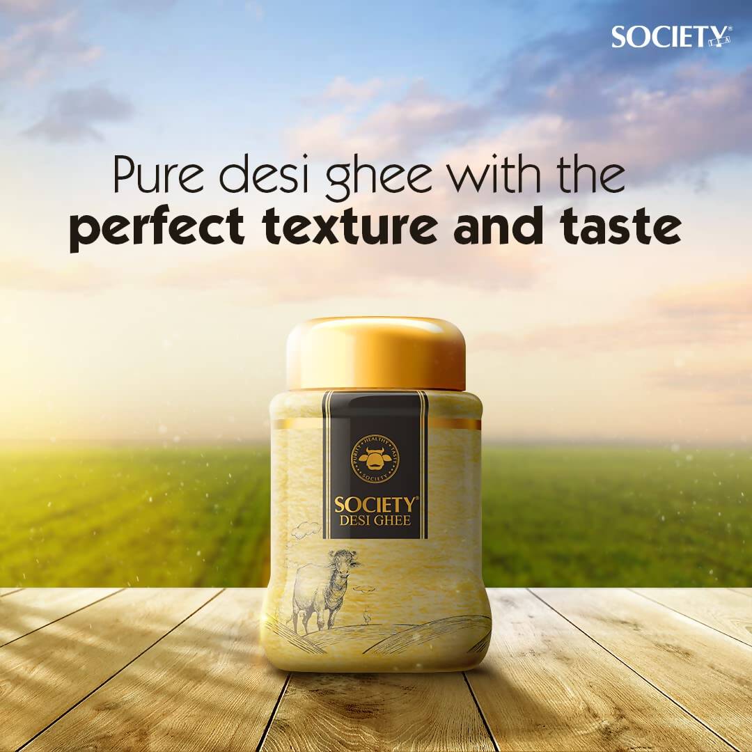 Society Desi Ghee | 100% Pure and Natural | Desi Ghee | Highly Nutritious | Traditional Curd-Churned | Swadesiicart