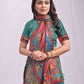 Shree Shyam Fashion Vastraloom Rama Green Linen Cotton Saree