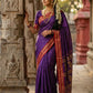 Shree Shyam Fashion Purple Soft Silk Saree