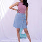 Diva Globe Blue Over Lap Skirt | Swadesiicart