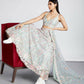 House of Panchhi Lime Green Net Sequins And Thread Embroidery Lehenga Choli & Dupatta | Swadesiicart