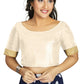 Aastha Fashion Women's Off White Art Silk Designer Traditional Readymade Blouse