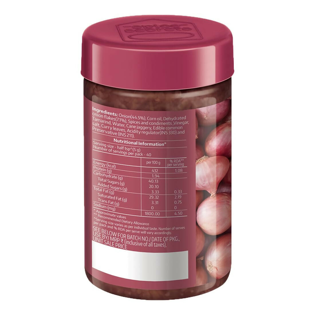 Society Onion Chutney Jar | Swadesiicart