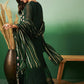 Green Georgette Handwork Unstitched Dress Material - Hanika | Swadesiicart