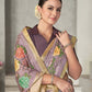 Lavendar Rangkat Tussar Silk Woven Design Saree with Unstitched Blouse - Mohmanthan Eshani | Swadesiicart