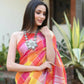 Very Much Indian Pure Linen Saree With Sleek Border And Exclusive Design - Yellow | Swadesiicart