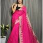 Exclusive Collection Beautiful Pink Pure Cotton Woven Handloom Saree With Running Blouse Piece - Swadesiicart