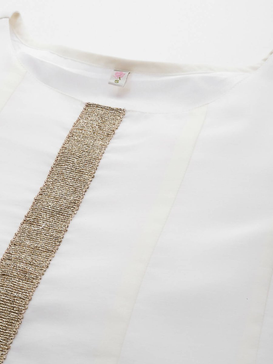 Ahalyaa Women's Traditional wear Ethnic Dress - Off White | Swadesiicart
