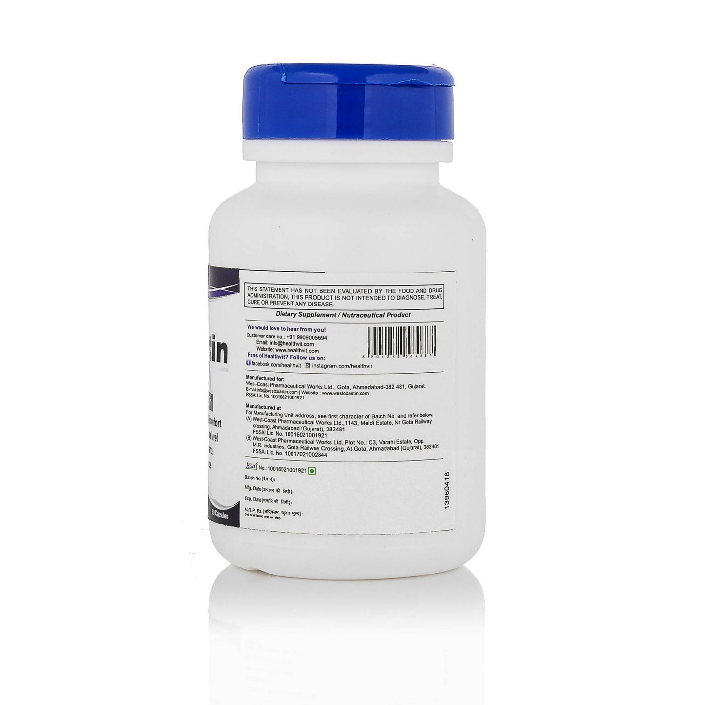 Healthvit Quercetin 100mg Capsules - Swadesiicart